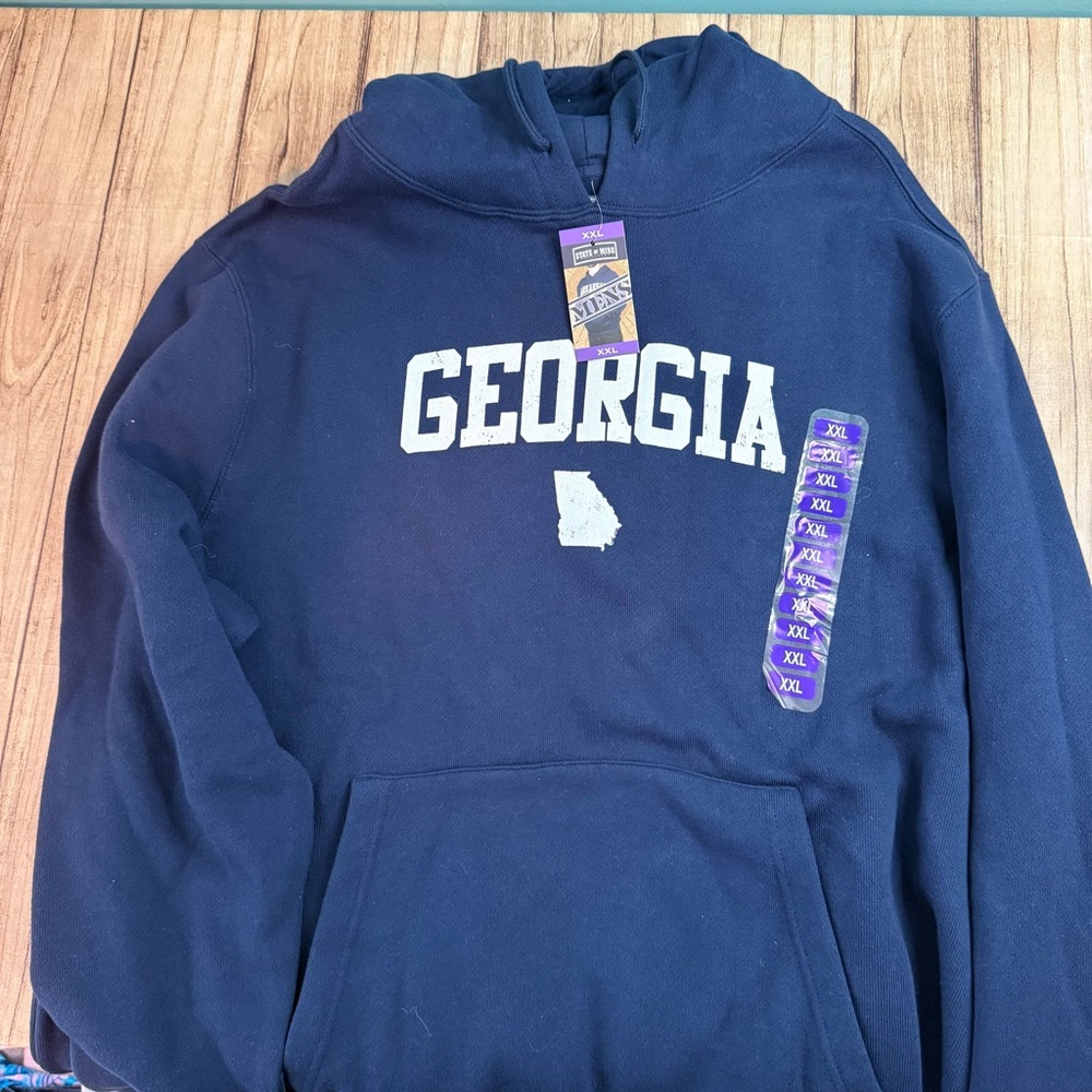 NWT Georgia Men's Navy State of Mind Hoodie XXL